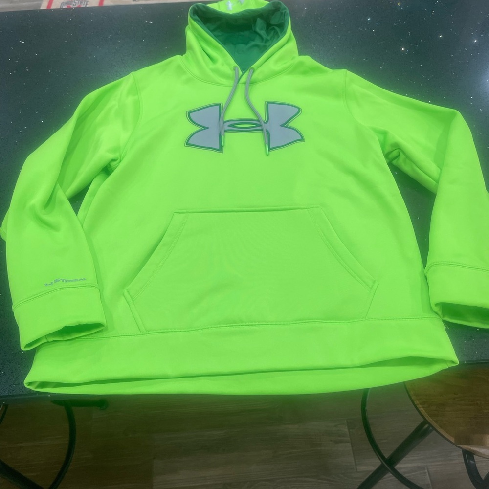 Under Armour Green Performance Hoodie Sweatshirt